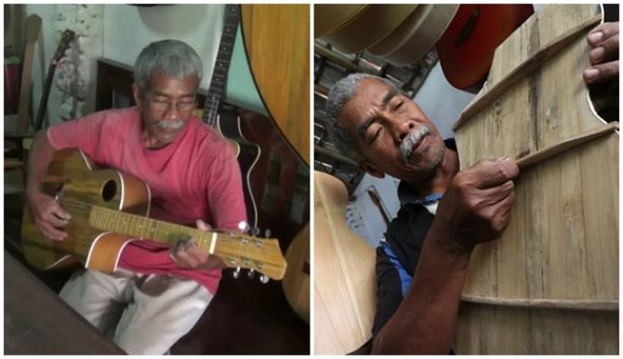 Perjuangan Kakek Kreatif yang Sukses Ubah Bambu Menjadi Gitar Kelas Dewa