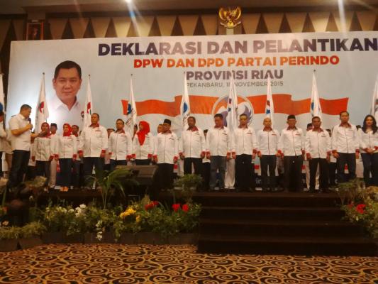 Lantik DPW Perindo Riau, Hary Tanoe: Benahi Kesenjangan Sosial  