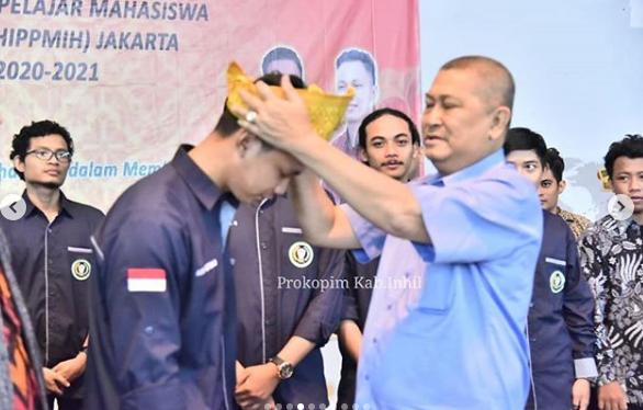 Wabup H.Syamsuddin Uti, Lantik Pengurus HIPPMIH Jakarta Periode 2020-2021, Mahasiswa Harus mampu menjadi Agen perubahan. 