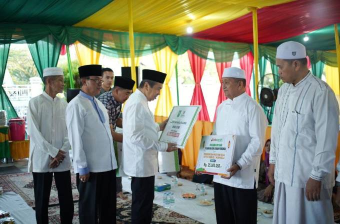 Bupati Inhil HM. Wardan Sambut Gubri Syamsuar di Kediaman dalam Acara Safari Ramadhan