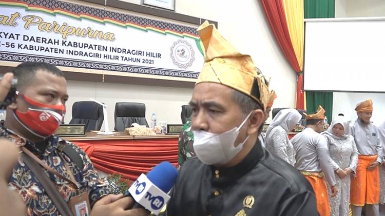 Berlangsung Khidmat Rapat Paripurna DPRD Kabupaten Inhil dalam Rangka Milad Ke-56 Inhil