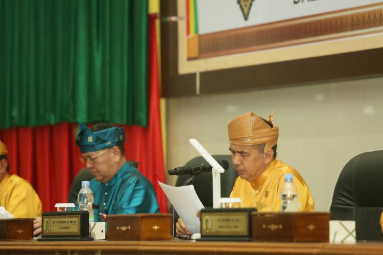 Ketua DPRD H Ferryandi Pimpin Rapat Paripurna Milad Kabupaten Indragiri Hilir Ke 58 Tahun 2023
