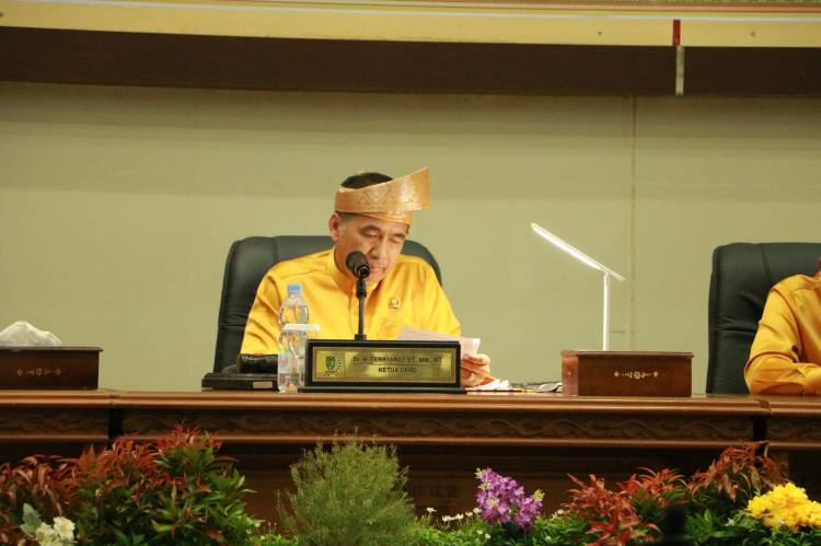 Ketua DPRD H Ferryandi Pimpin Rapat Paripurna Milad Kabupaten Indragiri Hilir Ke 58 Tahun 2023