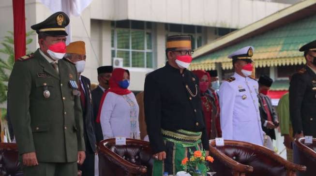 Wakil Ketua DPRD Kab Inhil Andi Rusli Ikuti Apel Hut Kemerdekaan RI Ke 76