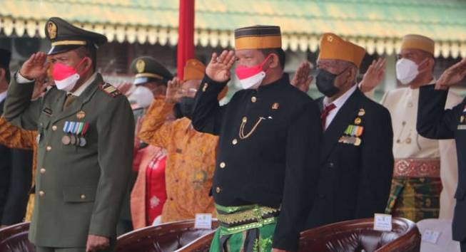 Wakil Ketua DPRD Kab Inhil Andi Rusli Ikuti Apel Hut Kemerdekaan RI Ke 76