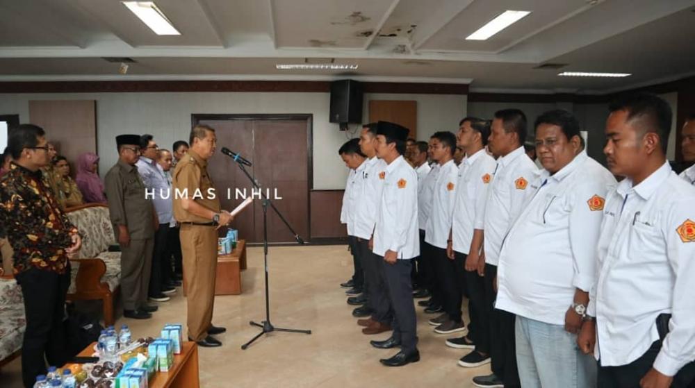 Wakil Bupati Indragiri Hilir H Syamsuddin Uti Kukuhkan Forum Komunikasi Wartawan Inhil